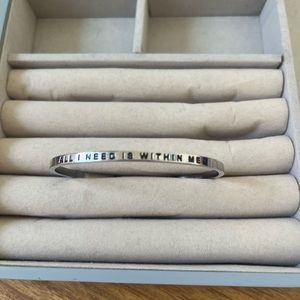 silver bangle bracelet